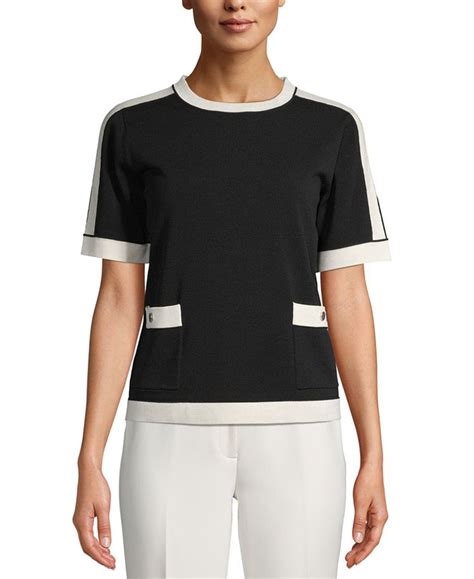 givenchy contrast trim top|Givenchy Tops for Women .